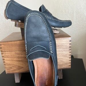 Faconnable Black Loafers Sleek Slip-Ons